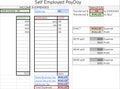 Self Employed PayDay Spreadsheet